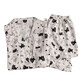 
S.SOFEA cloud cotton cat pajamas women's long-sleeved Japanese cute home clothes set 826# black and white cat 175 L