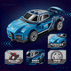 
Children's puzzle assembled building blocks sports car intellectual development toy off-road vehicle return racing mini children's toys building blocks assembled car-Bugadi-1