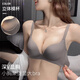 
Carey Kay traceless underwear for women with small breasts gathering and large bra summer 2025 latest style breast collection and lower upper sag bra Oak gray M (recommended 34/75AB)