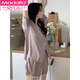 Modal Pyjamas für Frauen in Sommereiseis Seide Dünne kurze Ärmel 2025 Neues Internet Celebrity Casual Home Anzug Sommeranzug Hellgelb #YX-9214 m [75-98] Jin [Jin entspricht 0,5 kg]