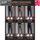 吉普（JEEP）美国正品夏季薄款休闲裤男士潮牌宽松束脚运动裤2025新款夏天工装 官方旗舰9859深灰 3XL 36码