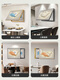 Light luxury meter box decoration painting modern simple living room distribution box hanging painting without punching power main switch cover box K12189 80*60 (covering horizontal length 70 vertical height 50) hydraulic [water 30