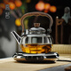 Gaoming high temperature resistant tea kettle for home use ultra-thin electric ceramic stove for tea drinking special thickened handle kettle new glass tea set anti-scald handle kettle + ultra-thin electric ceramic stove 1000ml