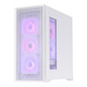 SAMA Suzaku 5 Air weißer Desktop-Computer ATX-Kühlgehäuse, Mesh-Lufteinlass an der Vorderseite/12 Lüfterpositionen/360 Wasserkühlungspositionen/430-mm-Grafikkarte/Typ-C-reserviertes Loch