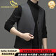 NasawassUp Leichte Luxus doppelseitige Wollweste Männer High-End Warm Woll Weste Business Anzug Pferd Clip Casual Weste Männer 2391 Kamel M 170
