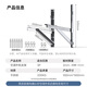 The hero behind the scenes thickened 3P air conditioner bracket stainless steel air conditioner outdoor unit rack is suitable for Midea, Gree, Haier and other air conditioner racks