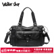 Walker Shop Reisetasche echte Leder Handtasche Business Trip Gepäckbeutel Herrenbeutel Cowide lässig große Kapazität Umhängetasche Crossbody Schwarz