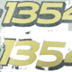 丽田机罩贴花贴字6B11046B12046B13546B1404拖拉机农机配件成套 6B1204一对
