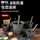 Sailoto cast iron pestle for nests, iron tampers for traditional Chinese medicine, iron pestles and mortars for medicine jars, peppers and peppers, iron pairs for nests, cast iron thickening garlic jars, small size