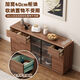 Yizhiyan 2025 Neues Sideboard Haushalt Massives Holz Grenze verlängerte Restaurant Wandlagerstraße Multifunktionsküchenschrank [hochbeiniger Stil] 180*40*92-Luxus-Typ E0 Level