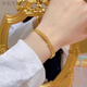 He Jiagong Lao Phoenix 999 gold pure gold Sansheng III bouncy bead elastic bracelet Internet celebrity multi-layer design bracelet high security