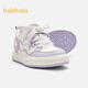 Balabala children's shoes children's sneakers girls sports shoes white shoes 2025 autumn and winter casual shoes sweet plus velvet