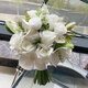 LZJV burgundy pearl tassel crystal flash festive wedding bride holding flower props Pearl rose spherical flower[model]
