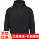 DESCENTE loose zipper hooded long-sleeved jacket jacket for men and women, high-looking fashion trendy casual sports black one size 85