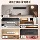 Xiaomi Youpin track socket German quality electrician movable track socket surface mounted power sliding guide rail power living room black 50cm track (five holes-with light*4)
