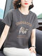 RTWK妈妈装50-60岁洋气遮肚子t恤女胖人上衣黑色短袖2025夏装新款中年 6636#焦糖色UN XL 建议110-125斤