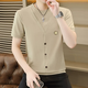 
Woodpecker (TUCANO) summer ice silk knitted fake two-piece short-sleeved T-shirt men's Korean style slim and cool and thin half-sleeved T-shirt top 6625 black M (90-110Jin [Jin equals 0.5 kg])