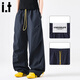 CHOCOOLATEit outdoor quick-drying paratrooper overalls men's 2025 autumn thin loose straight casual pants Navy XL