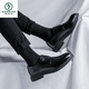 Specht Nische Imitation Leder Casual Schuhe Springgeschäft formelle Lederschuhe Innerer Anzug Hochzeitsbräutigam Schuhschuhe Schnürschuhe m4882 Schwarz 39
