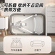 
Cute stone newborn baby crib multi-function with diaper table splicing bed foldable baby shaker can move to coax sleep Xinghehui [with mosquito net + diaper table + memory foam] folding three-in-one sleeping tool