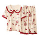Super Fat Plus 260 Jin [Jin equivale a 0,5 kg] ropa de casa de la casa PAJAMAS SUME SUMER COMPLED PANTANTES CULTOS DE MANEJA B9923 M (80-100 Jin [Jin iguala 0,5 kg]))