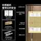 Fuderson Security Door Entry Door Household Grade A 5D Imitation Wood Grain Fully Water-Based Foaming Soundproof Safety Door Door Smart Lock Single Open Door Mother and Child Door Upgraded G61 3D High Definition Cat Eye Visible Face Recognition Unlock Single Door Height 2250/Width 1050 Outward Open/Package Measurement/Package Installation