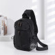 Walker Shop Bast Bag Men [Spinning Oxford résistant à l'eau] 2025 Nouveau sac à bandoulière de grande capacité à la mode à la mode Petit sac à dos noir Small (hauteur 33 * Largeur 21 * Épaisseur 10cm)