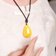 Shi Yue jewelry collection grade natural ore Russian beeswax pendant pendant for men and women chicken oil yellow and white flower beeswax 4-6 grams