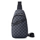 Cohnim Kevin Luxury Herren Chest -Tasche ein Schulter -Crosskörper Tailentasche Outdoor Sport kleiner Rucksack Geschenk für den Freund meines Mannes Chinesisches Valentinstag Geschenk C701 Plaidmuster [modisch und vielseitig] 8