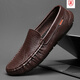 
Belle-Ta series brand broken code Spring and Autumn new men's beanie shoes men's genuine leather soft sole wedding shoes 9901 black (hollow) 39