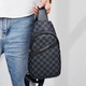 Cohnim Kevin Luxury Herren Chest -Tasche ein Schulter -Crosskörper Tailentasche Outdoor Sport kleiner Rucksack Geschenk für den Freund meines Mannes Chinesisches Valentinstag Geschenk C701 Plaidmuster [modisch und vielseitig] 8