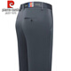 Pier Cardin Ice Silk Pantalones casuales para hombres en verano delgados pantalones largos de hombres de mediana edad Pantalones largos de papá heterosexual para hombres 9852-negros [verano] delgado 29