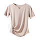Maiya Luo Bing Silk T-Shirt für Frauen Kurzärmel plus Größe Fett MM200Jin [Jin ist gleich 0,5 kg] Sport Yoga Clothing Top Fitness Running Speed ​​Trocken 1592# Hautfarbe M [80-100jin [Jin gleich 0,5 kg]]