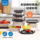 LOCK&LOCK natural stainless steel crisper sealed refrigerator kitchen storage fruit snack lunch box 2L