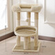 Jingdong Express Lezhizhi Sisal Cat Climbing Frame Small Cat Scratching Post Jumping Platform Cat Scratching Board Double Layer Fun Cat Climbing Frame - Beige