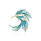 Qlady Phoenix Brooch High-end Women's Exquisite Fashion Corsage Pin Niche Accessories Decorative Lapel Pin Teacher's Day Birthday Gift