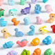 Mini cute dinosaur blind bag, miniature simulated small animal model doll, desktop ornament, children's toy gift, random 9 cartoon small dinosaur blind bags (not repeated)