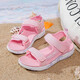Children's shoes 8025 beach shoes solid color girls fashionable sandals soft sole wear-resistant new summer versatile pink color 8023 green size 36 shoes inner length 230cm