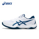 ASICS Badminton Shoes GEL-ROCKET 12 Men's and Women's 2026 New Official Flagship Cushioning Training Shoes White/Blue-100 42.5