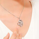 Yuan Shengfu's new PT950 high-quality fashionable peacock platinum pendant, fashionable and elegant platinum necklace pendant for women, 7.89 grams (excluding necklace)