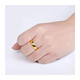KZD Old Phoenix Solid Color Ring Glossy Ring for Men and Women Classic Open Couple Ring Gift 6.36g 9 Pieces Left Slow Hands 24 Gold 999 Smooth Open Ring