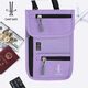 Certificate bag Customized passport bag Travel card bag Multi-function air ticket bag Crossbody wallet mobile phone bag Universal for men and women Black 23*15*1