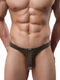 Men's double-butt underwear, sexy, sexy, low-waisted, protruding, tempting, thong, boys' butt lift, butt exposed, gay, white L