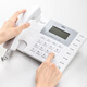
Telephone, Office Telephone Landline 2025 New Wired Fixed Caller ID Home Landline Home 13567 Fashionable Model [Elegant White] Get 2 meters of telephone cable