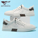
Seven Wolves Classic Board Shoes Men Summer Men's Shoes 2025 New Casual Shoes Men's Versatile Sports Breathable Simple Little White Shoes Men White 9855 38