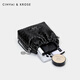 CinvaiKrose small c/k bag women 2025 new crossbody bag feel bucket bag fashionable shoulder chain women's bag black black