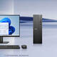 Dell (DELL) desktop computer 3030S upgraded ECS1250 small chassis desktop computer 14th generation i3/i5 office finance accounting business online course home DDR5 complete set of machine host + 23.8-inch low blue light display i3-14100 8G 512G solid state hard drive