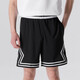 Jordan Herren Mesh Atmungsaktive Dri-FIT Schnelltrocknende Five-Fifth Pants Sportshorts HF9911-010 Schwarz und Weiß M