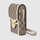 Gucci (Gucci) [618] Женская сумка GG Marmont Mini Leather Bag Bead Bag Bult Buck Baccarat 1955 Сумка для мобильного телефона Белый 625615 92TCG 9761