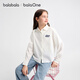 Balabala children's clothing girls long-sleeved shirts 2025 autumn tops sweet brushed jacket versatile 208325102006